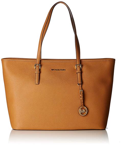 jet set medium logo tote bag michael kors|saffiano leather tote Michael Kors.